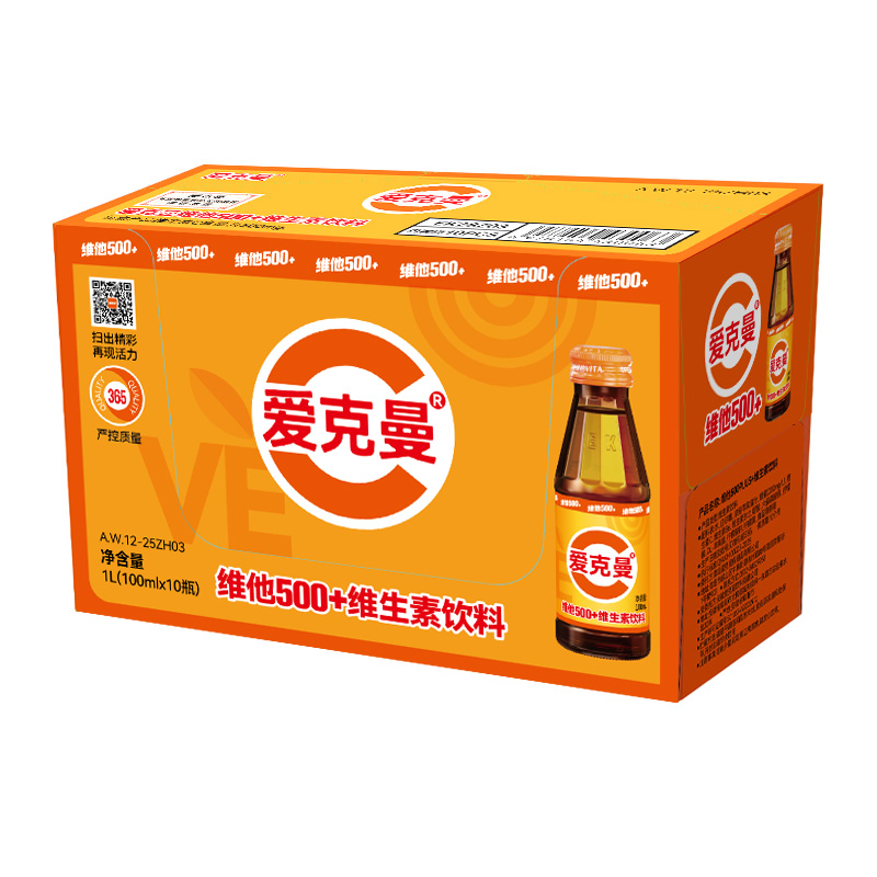 爱克曼维他500维生素饮料 10瓶装